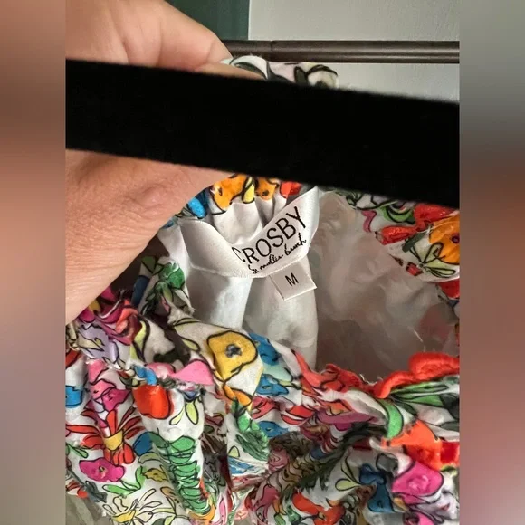 CROSBY by Mollie Burch Beckett Midi Dress in Giverny Floral Print Size Medium - Picture 4 of 7